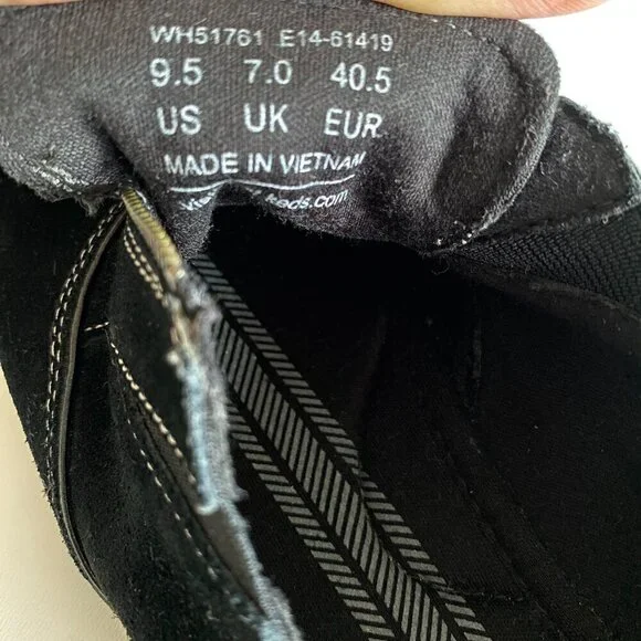 Keds Pacey Zip Black Suede Sneaker Sz 9.5​​​​​​​​​ - Picture 7 of 9